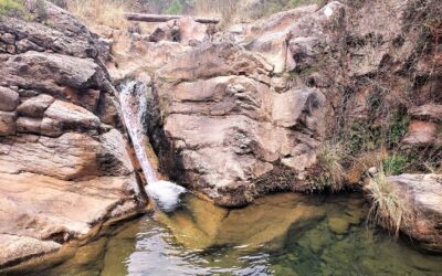 Carbo waterfall and Peñagolosa